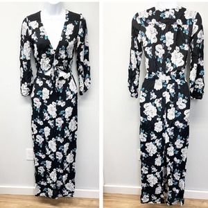 Flynn Skye Floral All Wrapped Up Maxi Dress XS